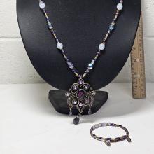 Renaissance Style Handmade Necklace and Bracelet