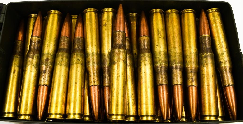 150 Rounds Of Lake City .50 BMG M33 Ammunition