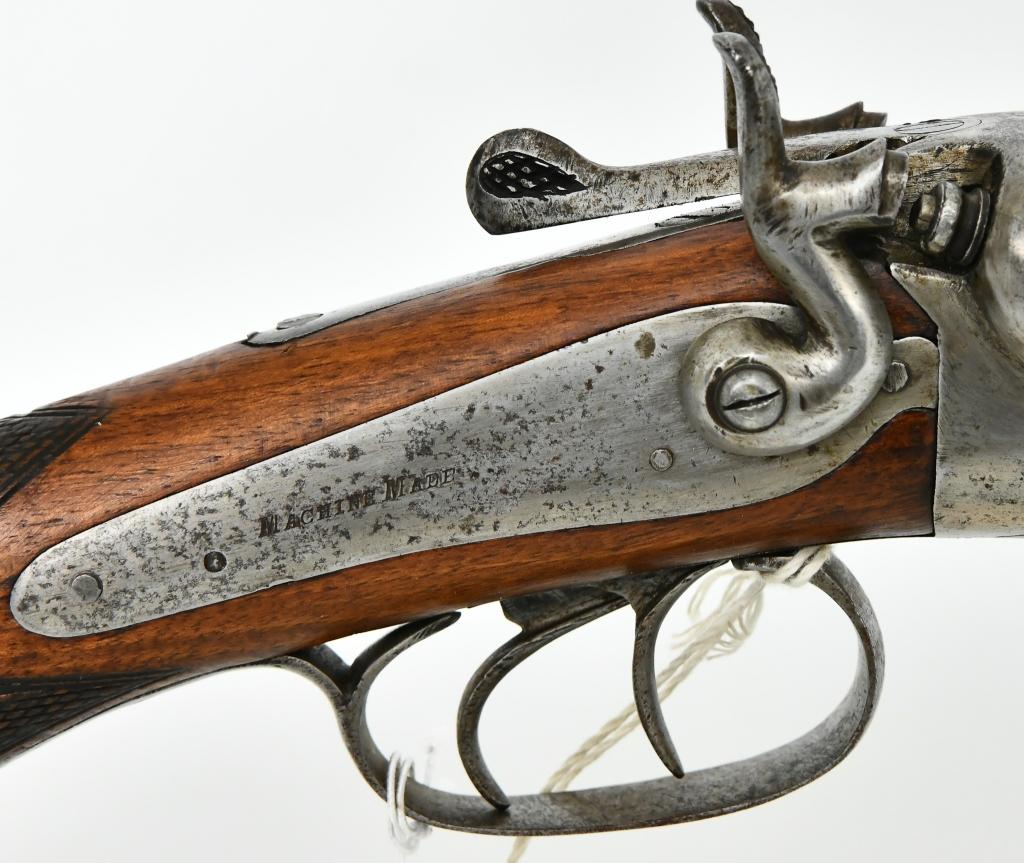 Antique Wm. Parkhurst Belgium Hammer SXS Shotgun