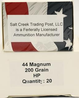 60 Rounds Of Factory Reloaded .44 Magnum Ammo