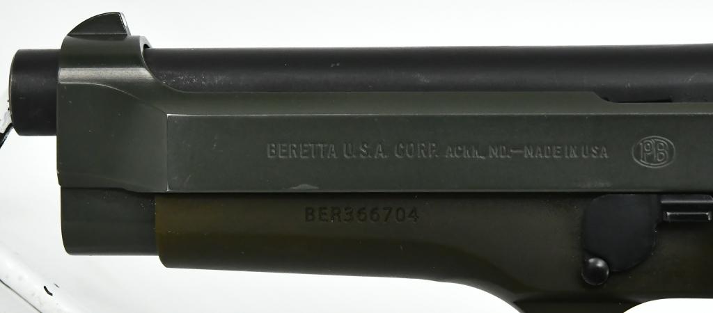 Limited Edition OD Green Beretta 92FS 9MM Pistol