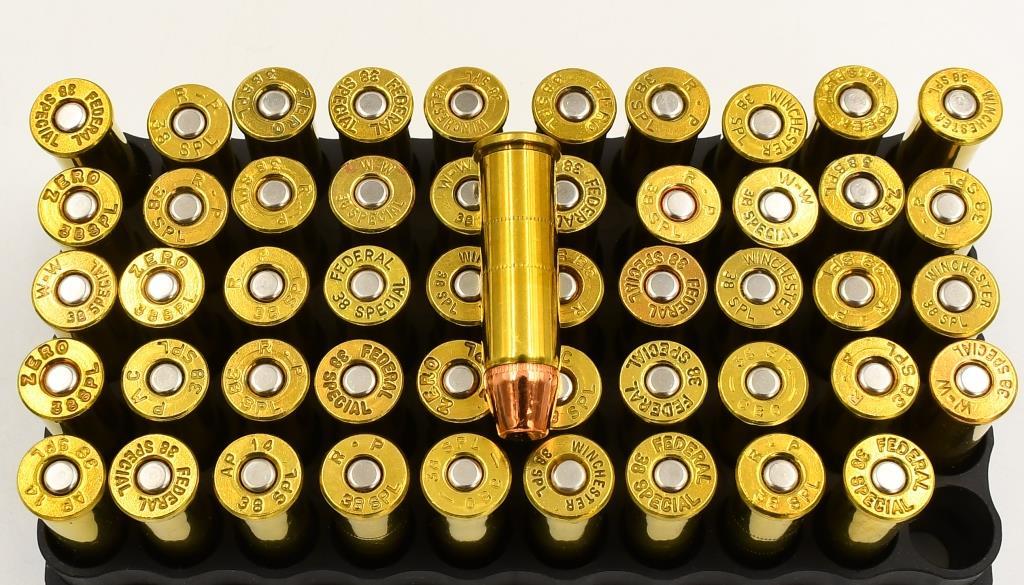 100 Rounds Of Factory Reloaded .38 Special Ammo