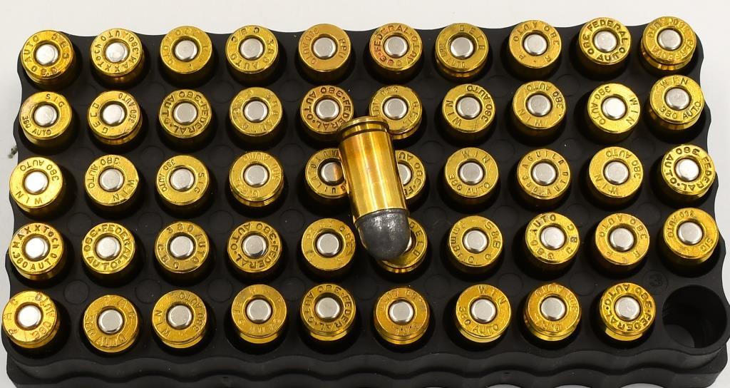 100 Rounds Of Factory Reloaded .380 Auto Ammo