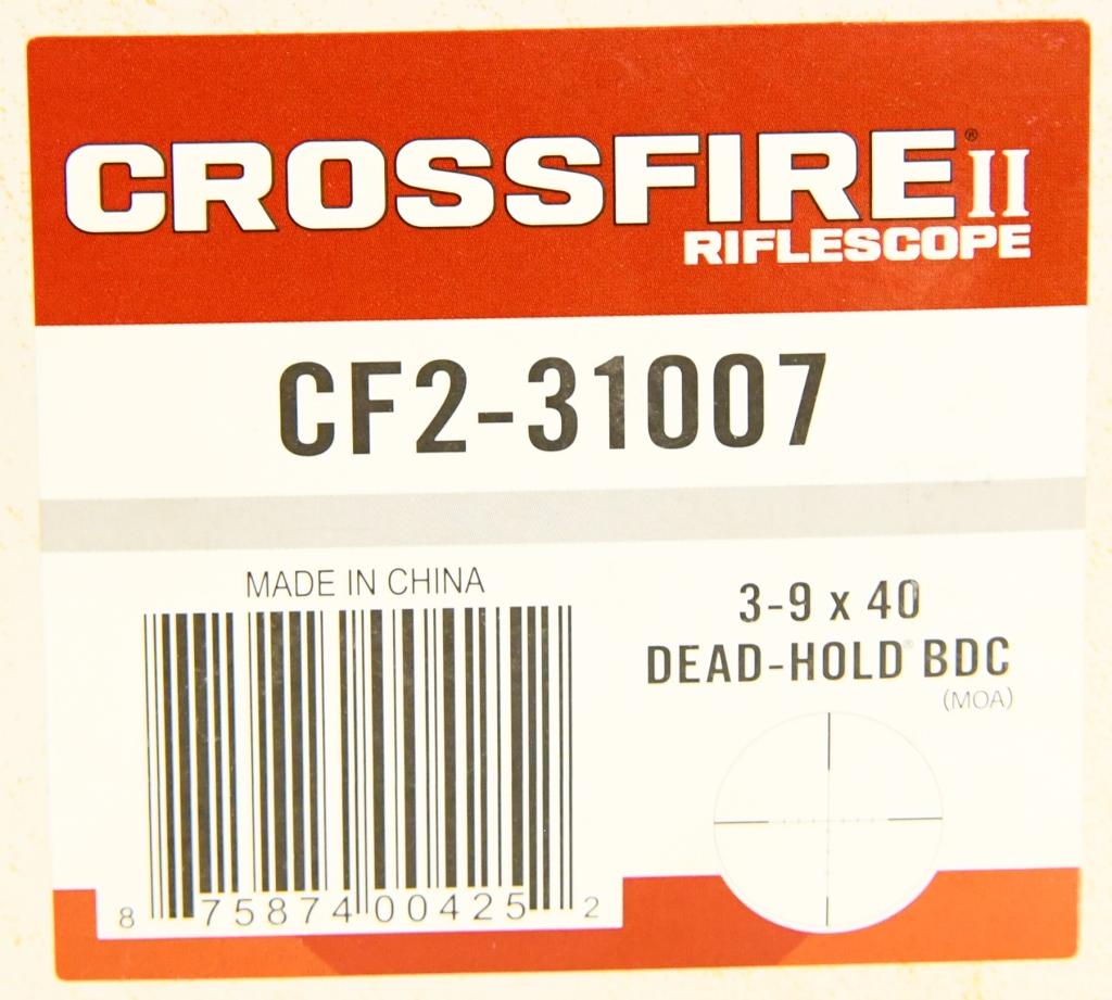 Vortex Crossfire II 3-9x40 Scope Dead-Hold BDC