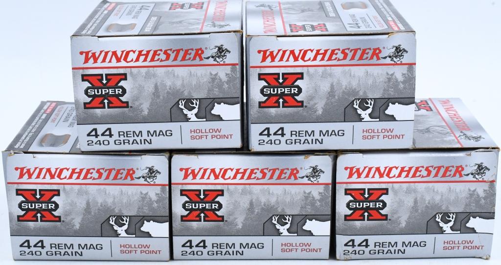 100 rds WInchester 44 Rem Mag 240 gr Ammo