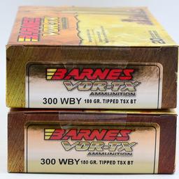 40 Rounds Of Barnes Vor-TX .300 WBY Ammunition