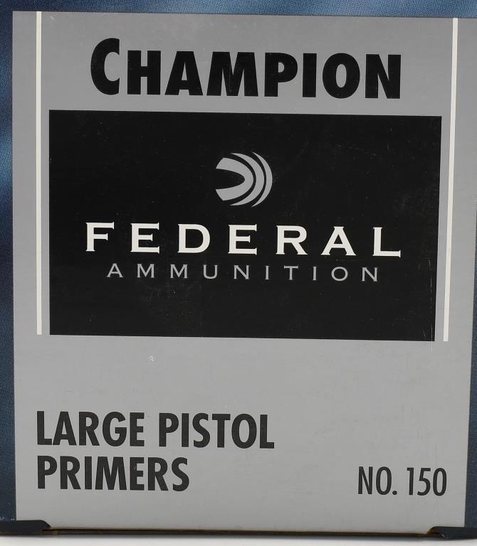 1000 Count Of Federal Large Pistol Primers #150