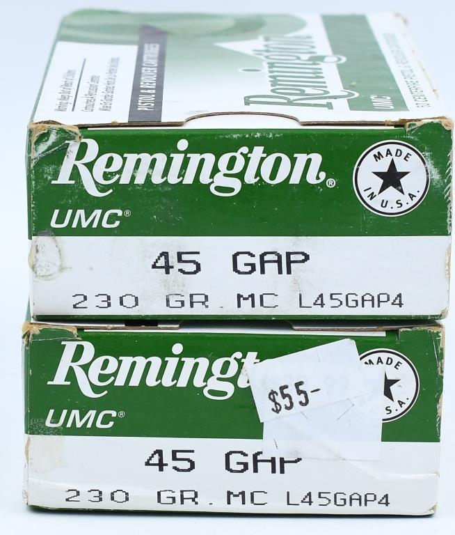 100 Rounds Of Remington .45 GAP Ammunition