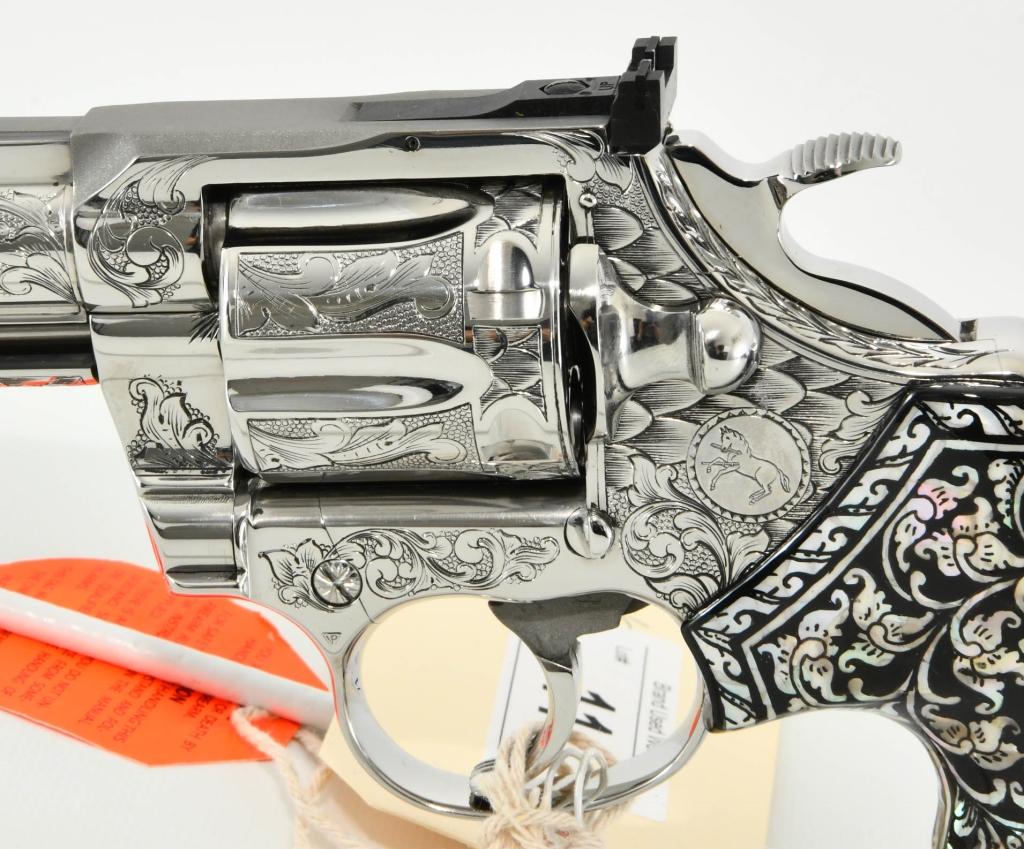 Engraved Colt King Cobra Snake Gun .357 Magnum