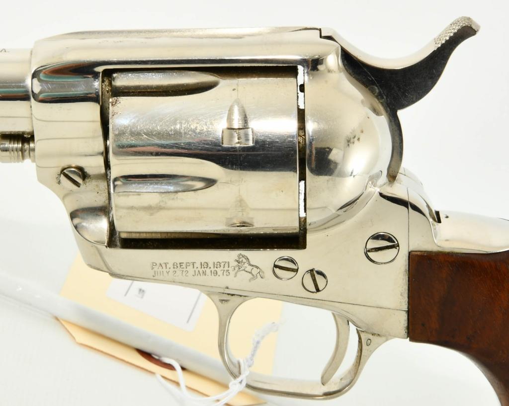 Colt Single Action Army Revolver in Nickel .45 Cal
