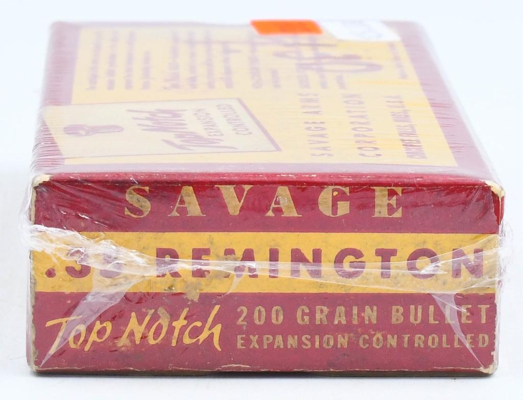 20 Rd Collector Box Of Savage .35 Rem Ammunition