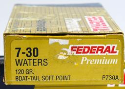 100 Count Federal Premium 7-30 Waters Ammo