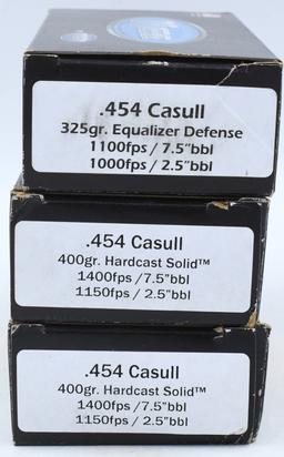 60 Rounds Of Double Tap .454 Casull Ammunition