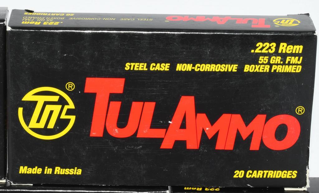100 Rounds Of Tulammo .223 Rem Ammunition
