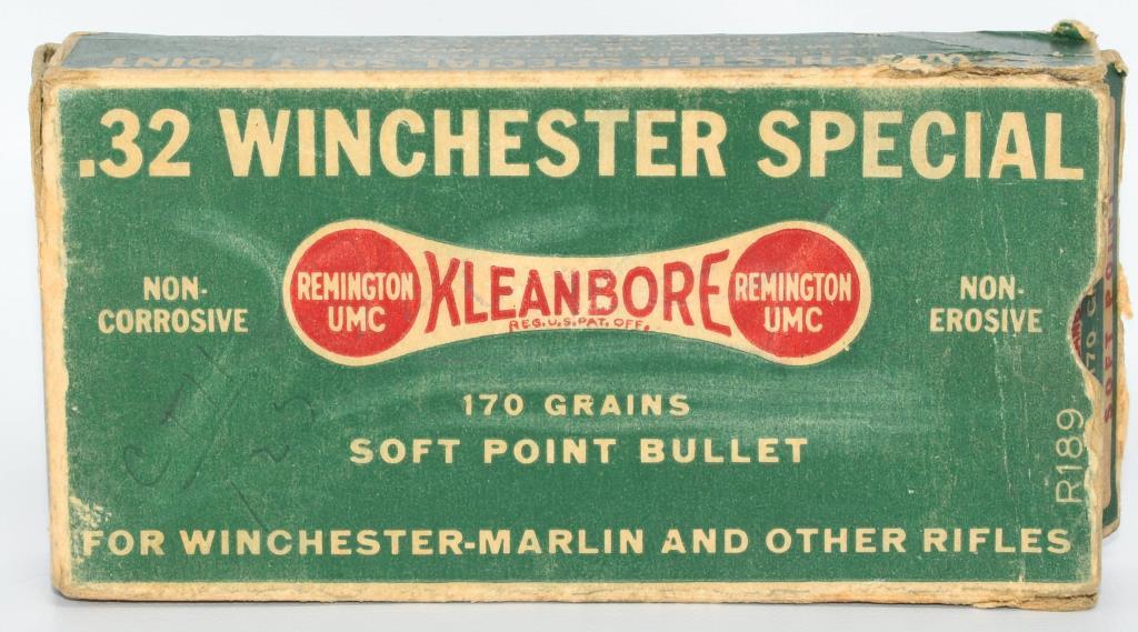 Collector Box Of Remington UMC .32 Win SPL Ammo