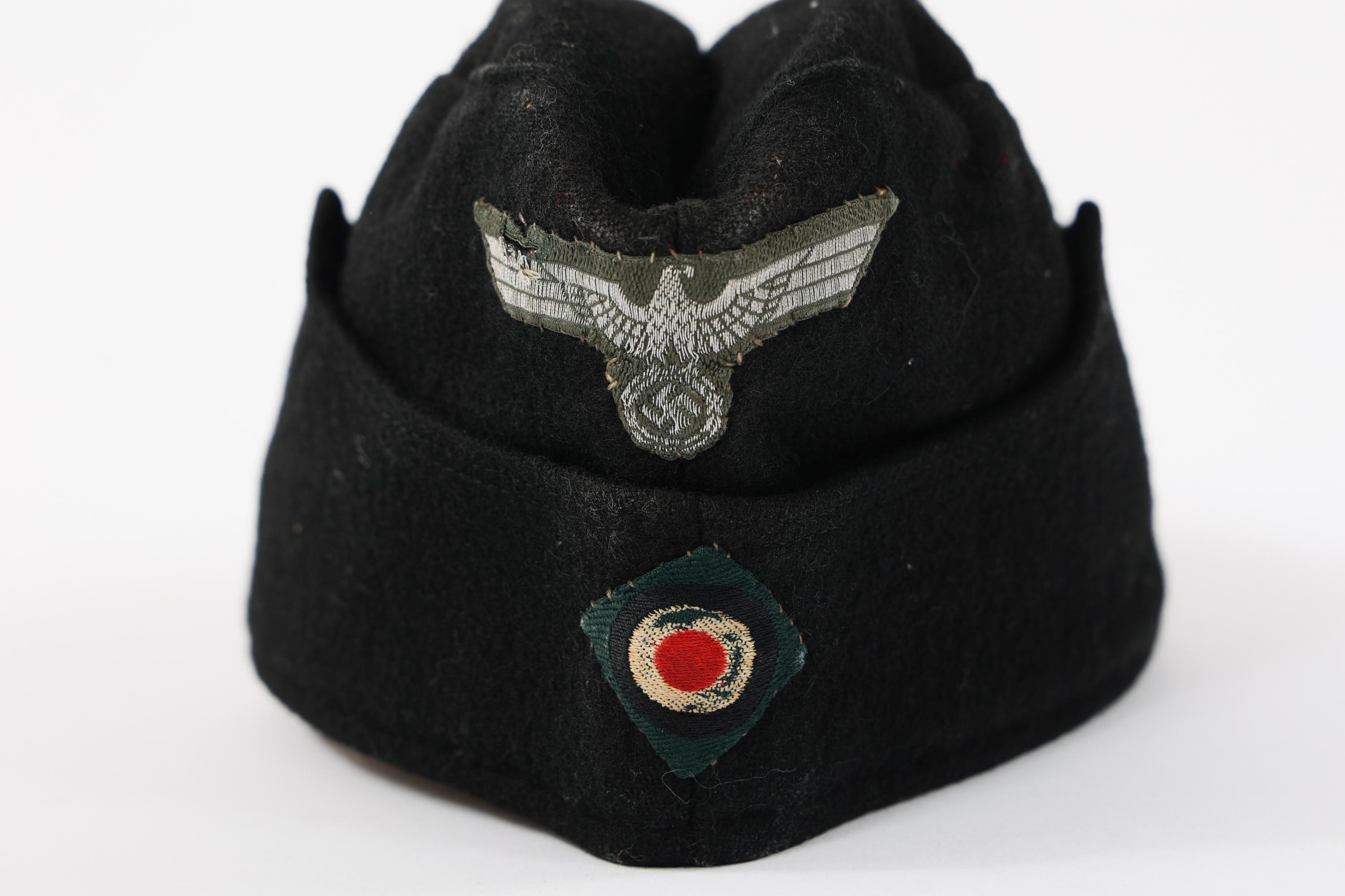 WWII GERMAN M34 HEER PANZER OVERSEAS CAP