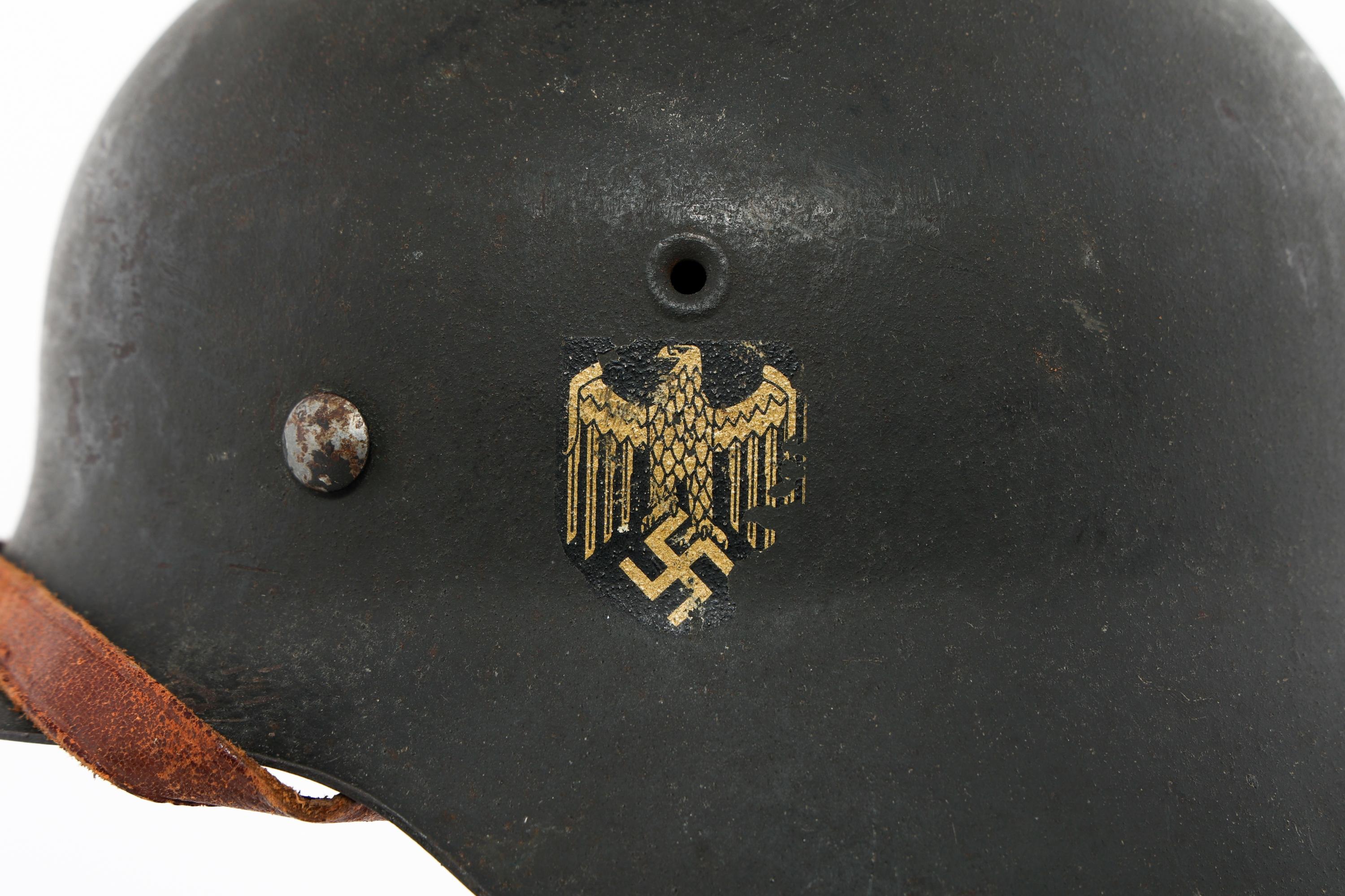 WWII GERMAN KRIEGSMARINE M42 SD COMBAT HELMET