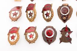 WWII - COLD WAR SOVIET MILITARY EXCELLENCE BADGES