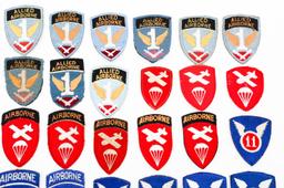 WWII US ARMY AIRBORNE SHOULDER PATCHES