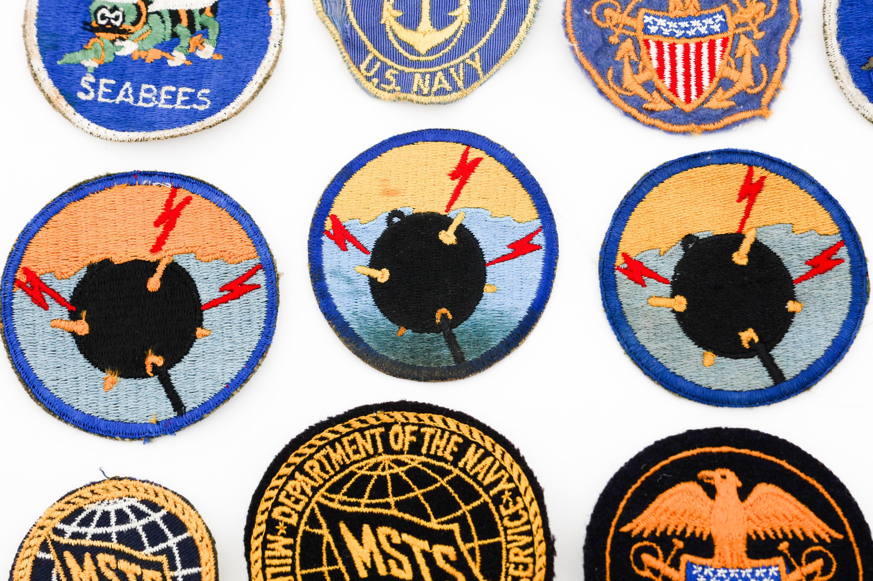 WWII USN, MERCHANT MARINE, & SWEETHEART PATCHES