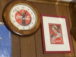 Hard Rock and Coke items including clock