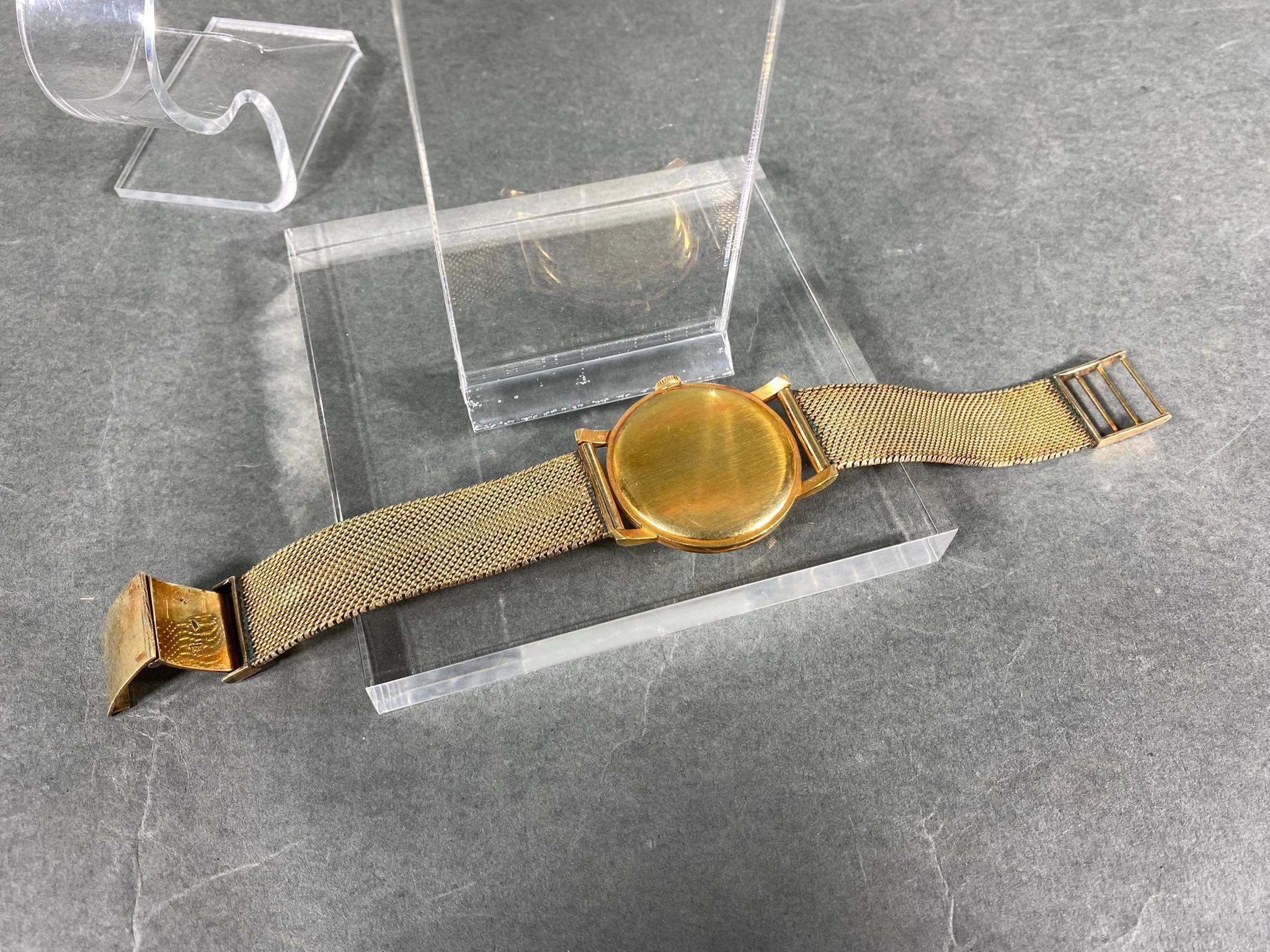 International Watch Co. Swiss Men's Watch 18k Gold Case & Mesh Band