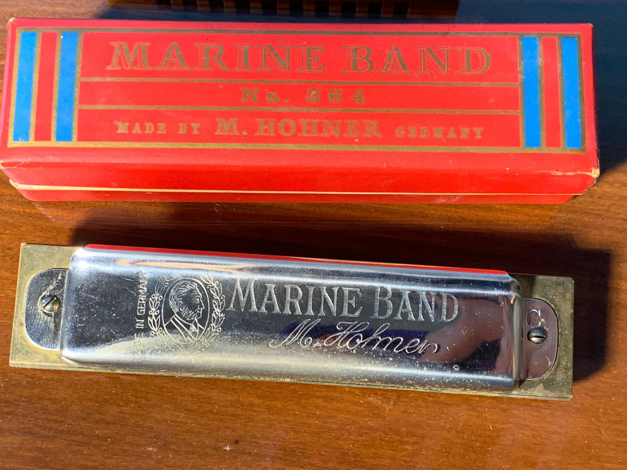 2 Marine Band M. Hohner Harmonicas