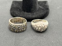 (3) Sterling Rings