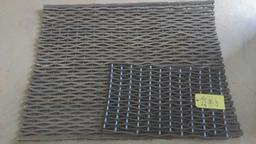 (2) Table tops, rubber mats & cement backerboard pieces lot