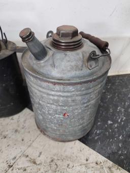 Vintage Fuel Cans and Metal Pitcher