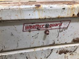Steel box, truck box, side box, toolbox, job box, Weather Guard brand.