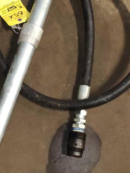 Barrel pump suction pipe.