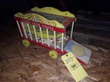 Fisher Price Wooden Circus Wagon Toy