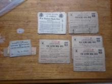US War Ration Booklets & Stamp Book