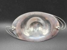 Antique silver ? dish from the S.S. Ibis, hallmarked
