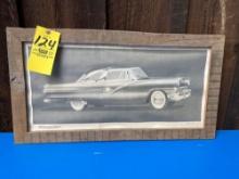 56 Ford CROWN Vic framed poster by Bruce Day no. 397