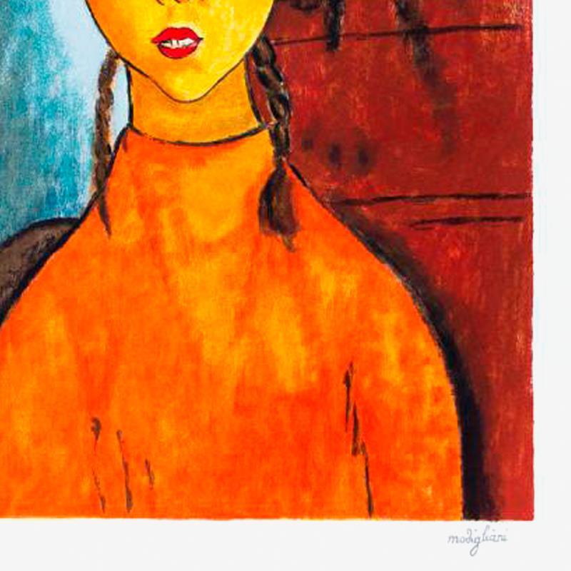 Bambina Con Trecce by Modigliani, Amedeo
