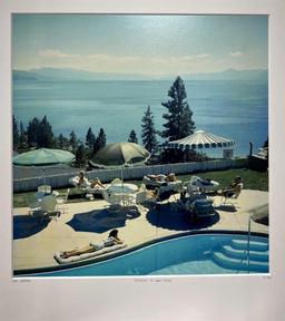 Slim Aarons Sunbathing and Relaxing At lake Tahoe Nevada