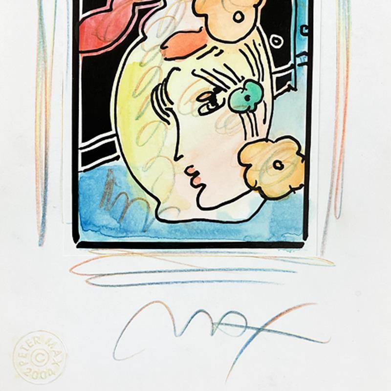 Profile with Vase by Peter Max
