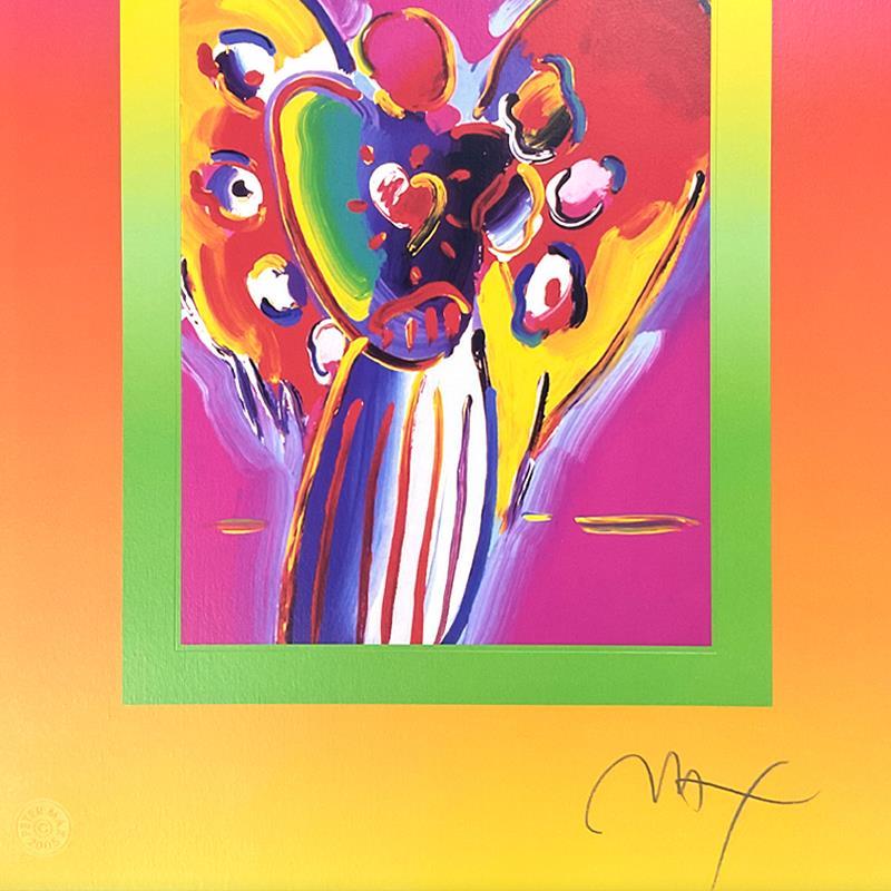 Angel with Heart on Blends by Peter Max