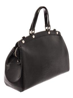 Louis Vuitton Black Epi Leather Electric Brea MM Satchel Bag