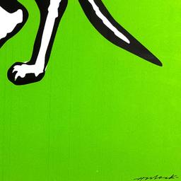 Skeleton Cat (Green) by Hijack