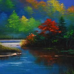Autumn Lake by Leung Original