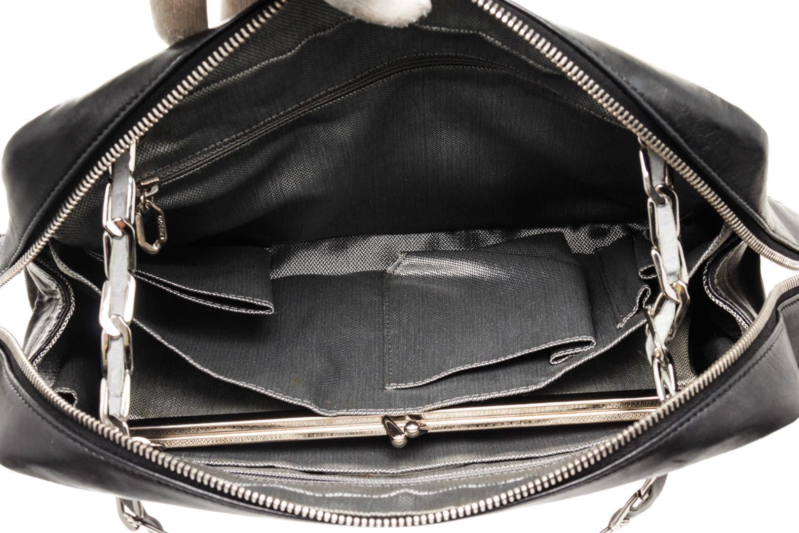 Chanel Black Leather Mademoiselle Shoulder Bag