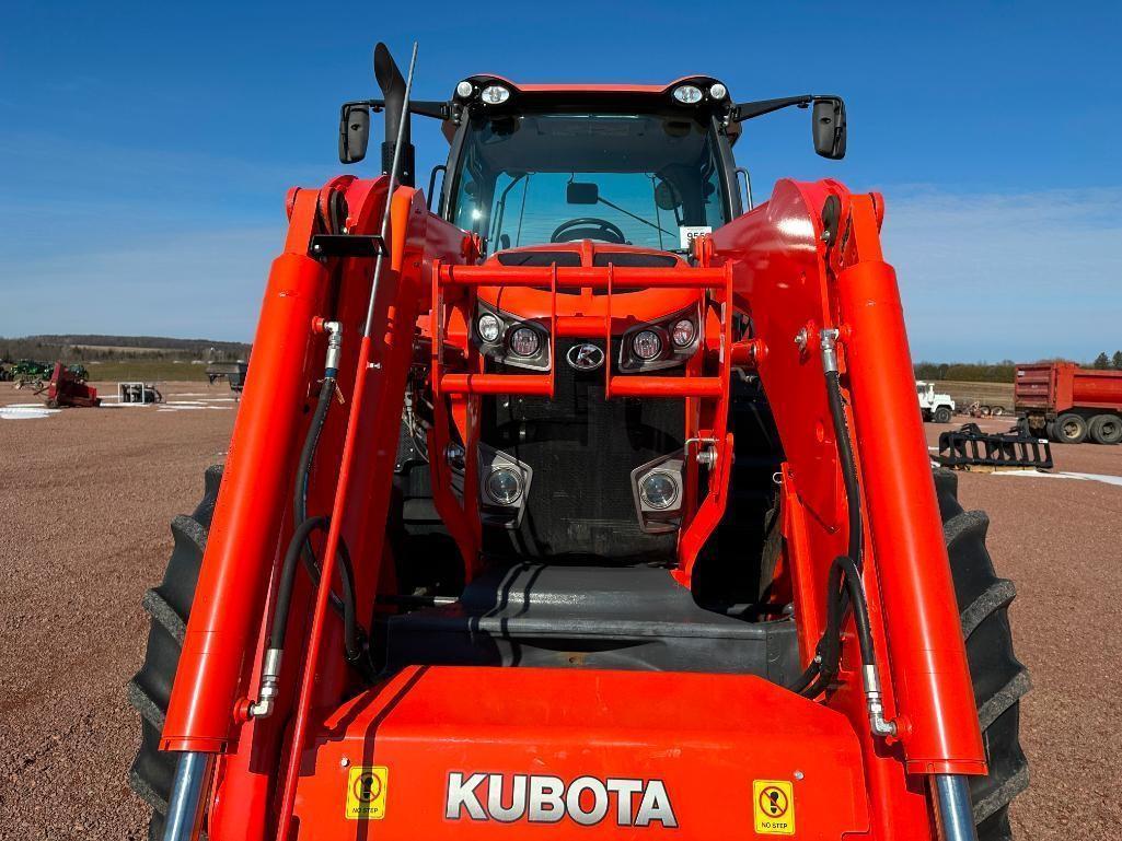 2019 Kubota M7-152 tractor, CHA, MFD, Kubota LM2605 loader, 480/70R46 rear tires, powershift trans,