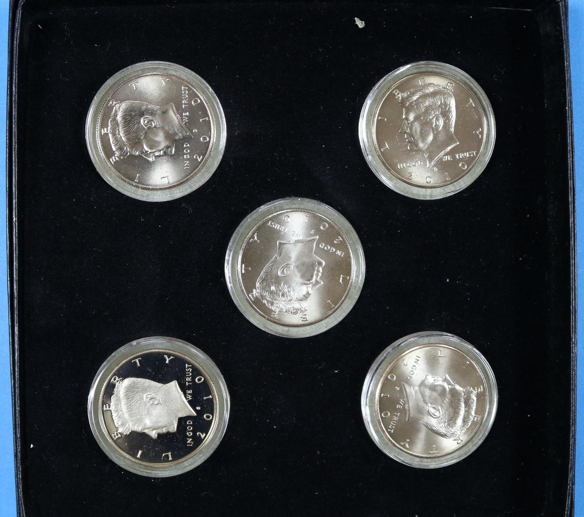 2010 Kennedy Half Dollar P & D Set with S Proof - 5 Coins
