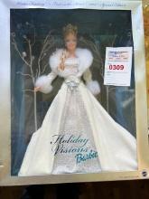 holiday visions barbie doll, collectors' doll, Christmas, new, Mattel