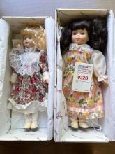 (2) porcelain dolls