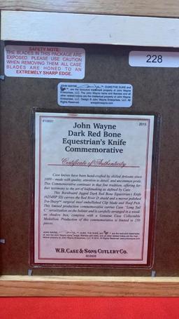 John Wayne Case Equestrian Knife w/Display Box (1