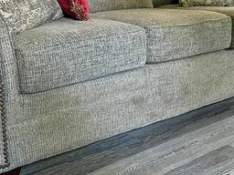 3 Cushion Tweed Fabric Sofa
